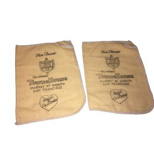 Vintage Souvenir - Del Webb's Townhouse (San Francisco)  Shoe Shine Cloths
